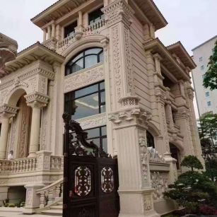 兰州黄金麻别墅外墙异形定制
