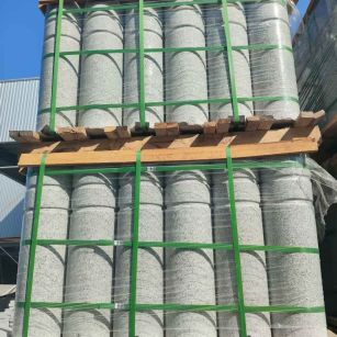 兰州挡车柱芝麻白 挡车石