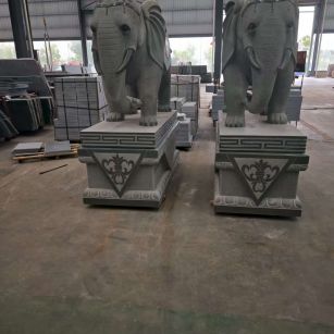 兰州芝麻灰花岗岩对象 芝麻白芝麻灰大象