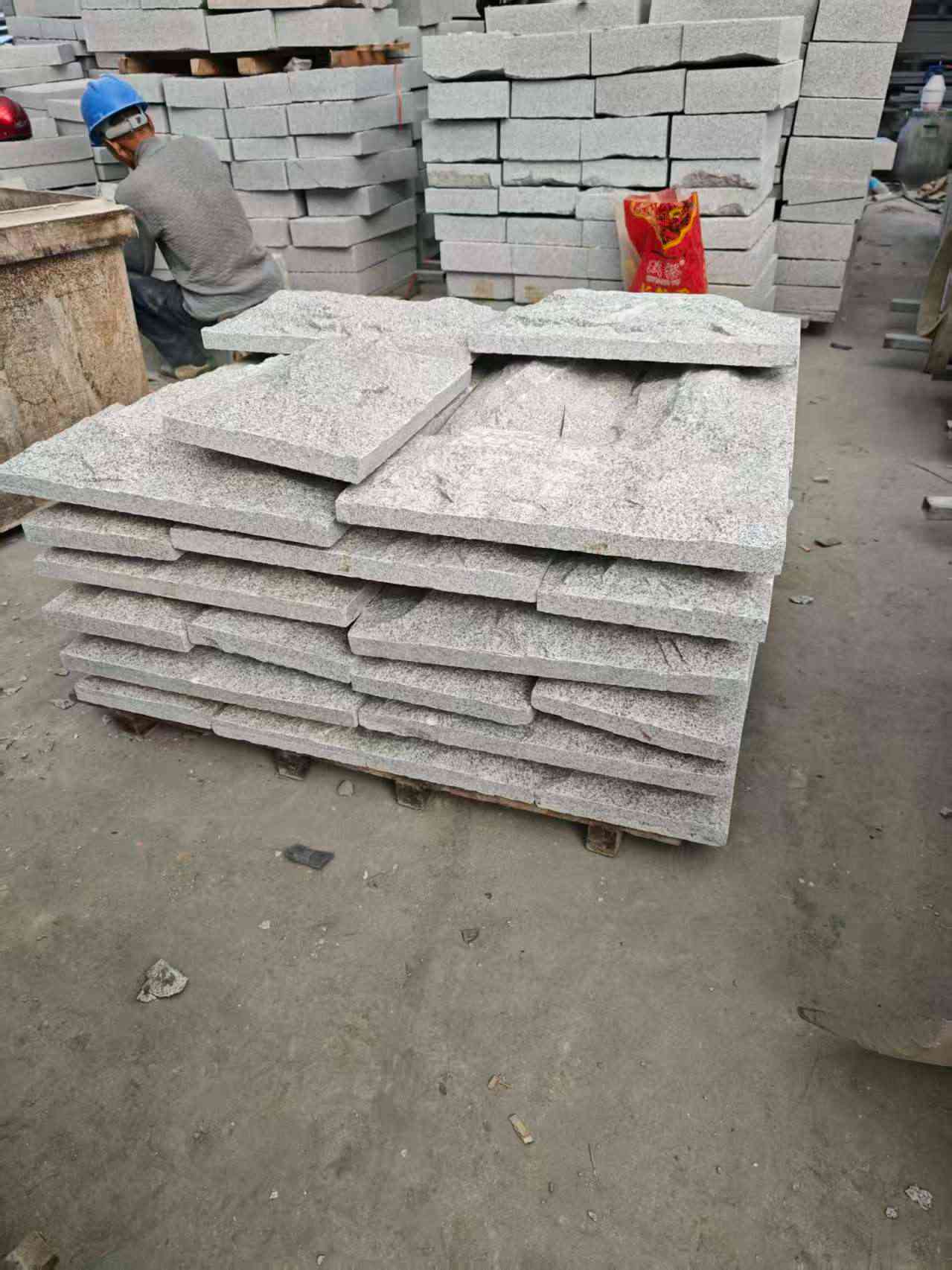 兰州芝麻白蘑菇石，自然面