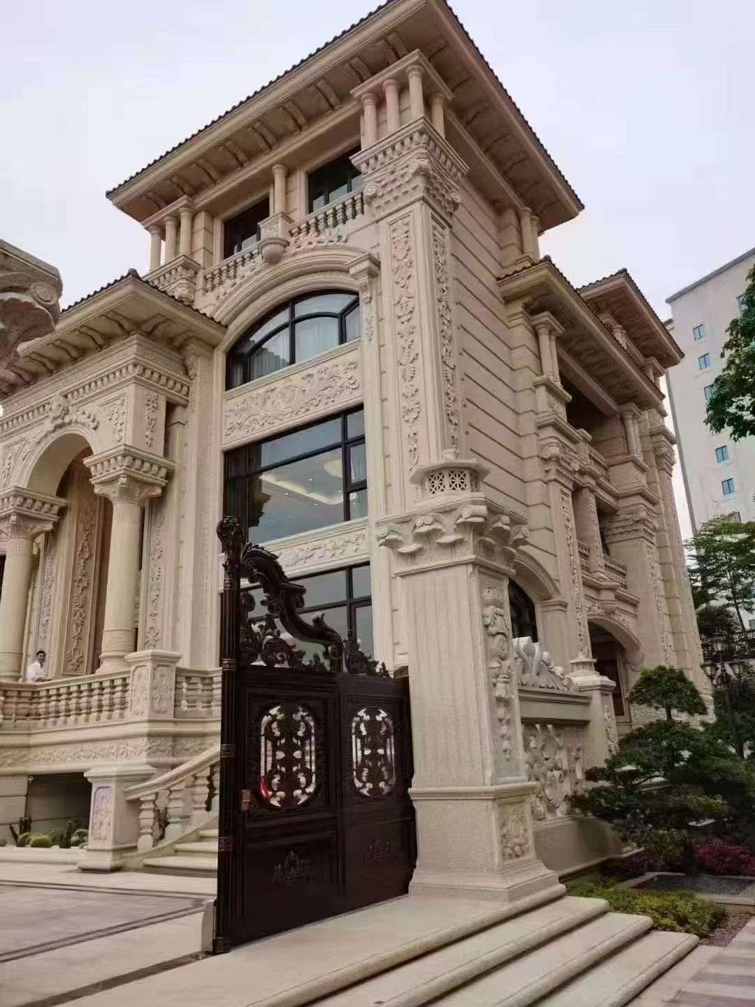 兰州黄金麻别墅外墙异形定制