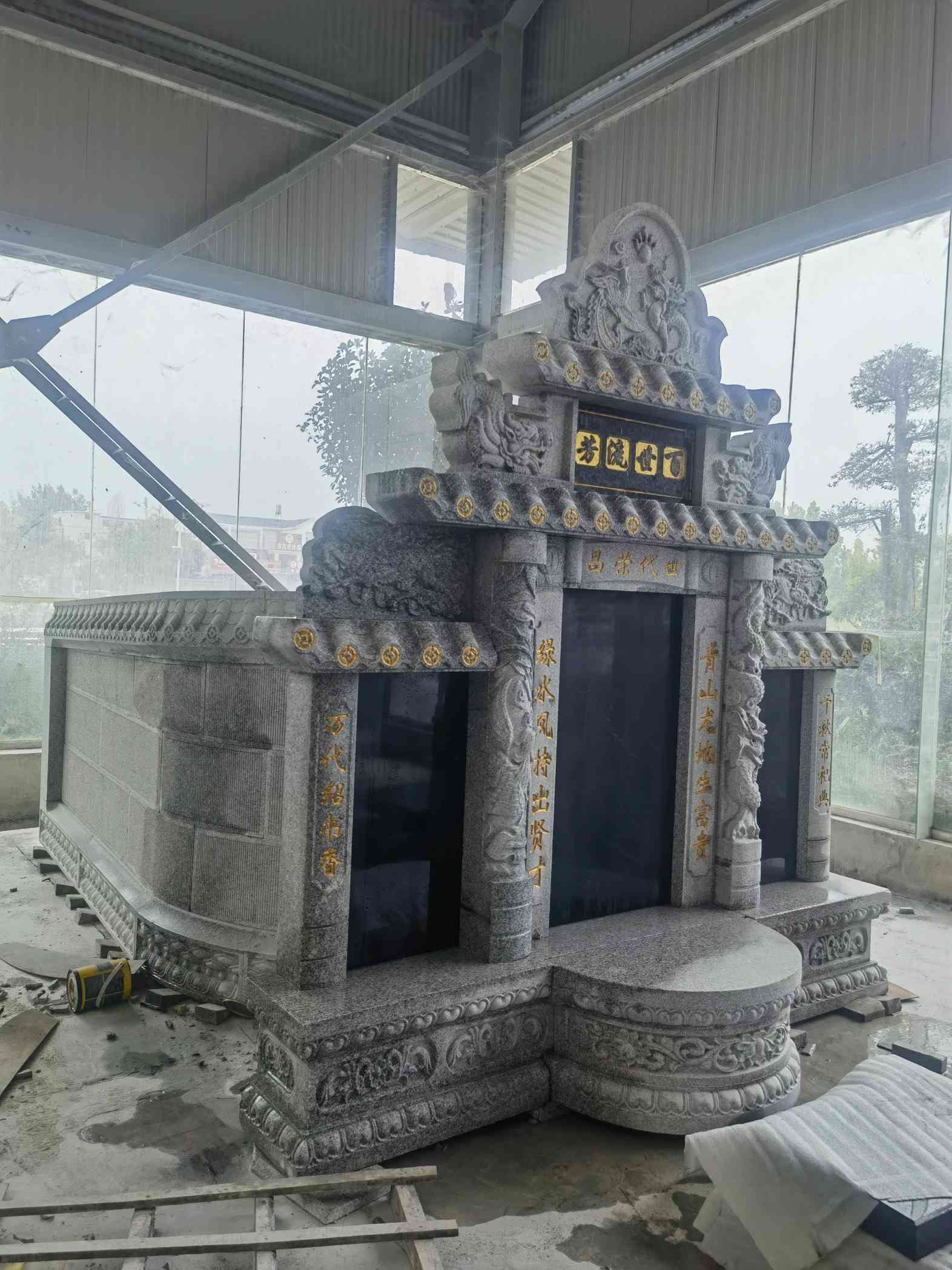 兰州套墓 墓碑 围坟石 异形定制